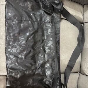 Victoria's Secret Black Floral Duffel Bag